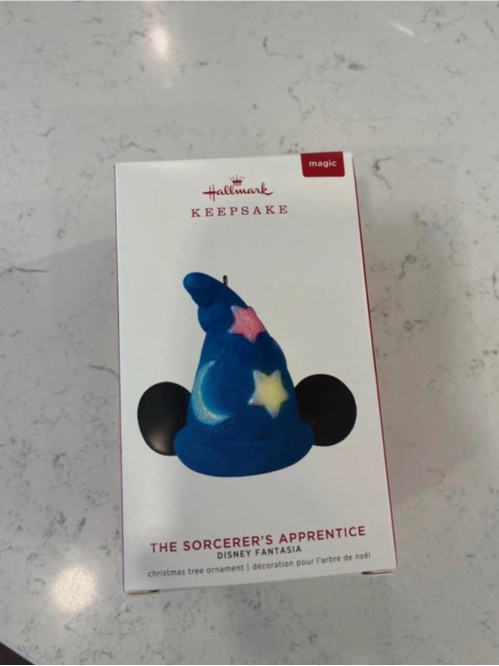 The Sorcerer's Apprentice Blue Mickey Ear Hat Ornament